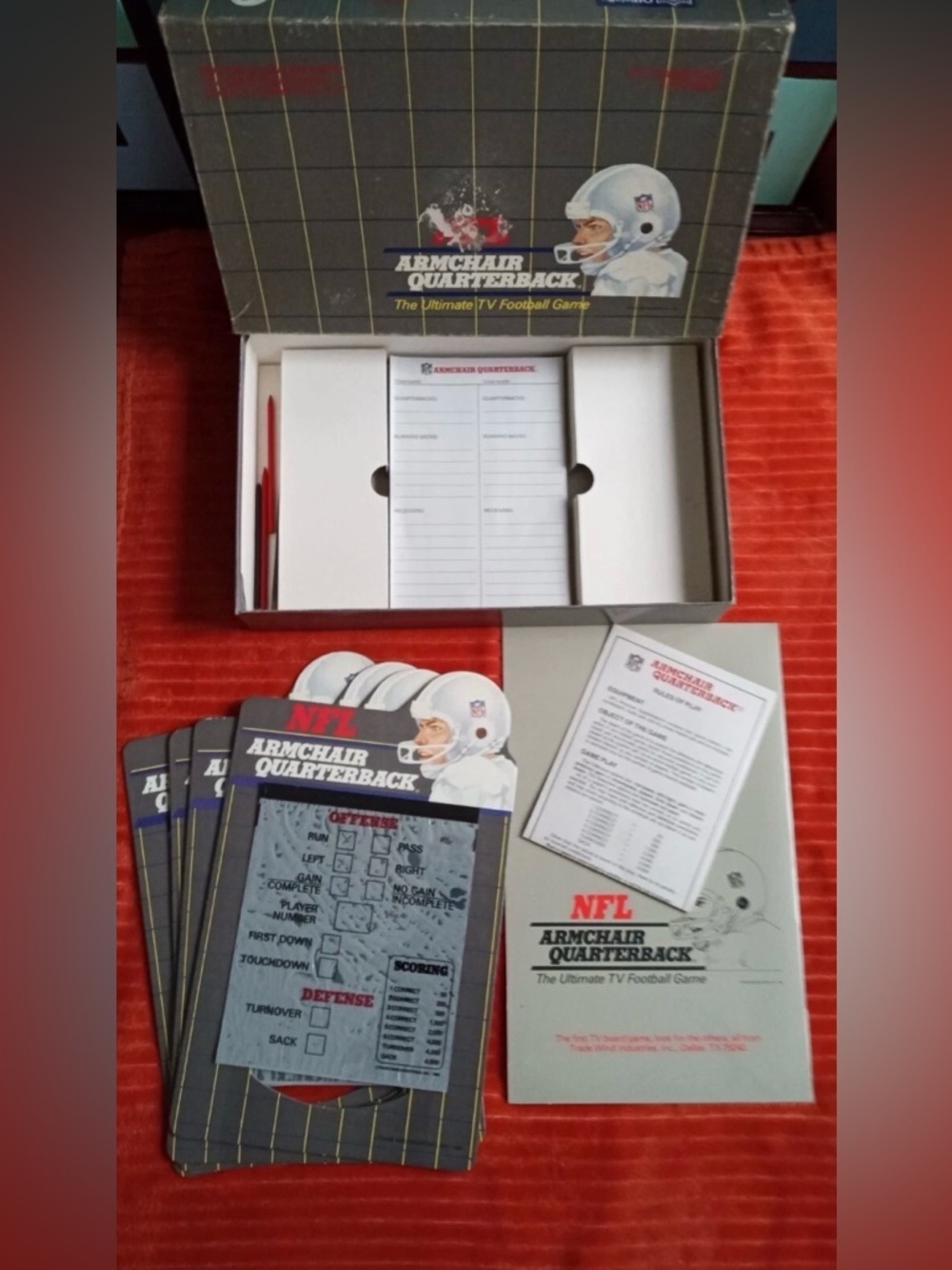 Vintage NFL Armchair Quarterback Football Game 1986